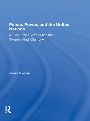 cover image of Peace, Power, and the United Nations